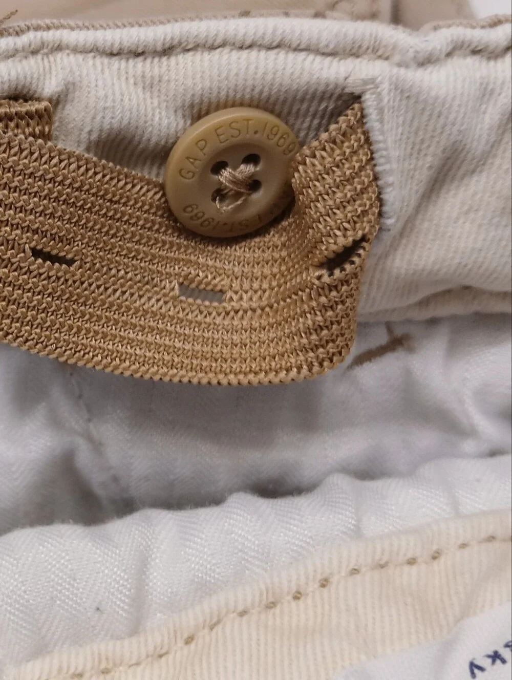GAP Kids Khaki Cotton Trousers – Size 16 Husky